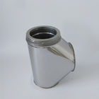 Insulated 6 Double Wall Chimney Pipe Stainless Steel Tee W / Cap Twist Compatible