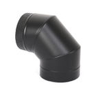 Customized Black Chimney Pipe Rain Cap Spigot Locking Connection 1mm Thick